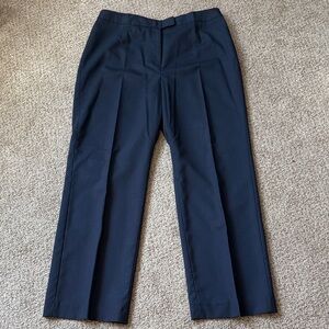 Kasper Navy Women’s Suit Straight Leg Pants Size 14”